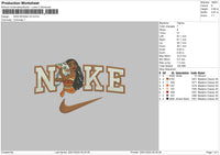 Nike Moana V2 Embroidery File 6 sizes