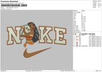 Nike Moana V2 Embroidery File 6 sizes