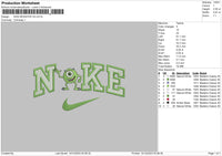 Nike Monster V4 Embroidery File 6 sizes