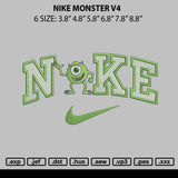 Nike Monster V4 Embroidery File 6 sizes