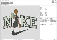 Nike Mouse Embroidery File 6 sizes