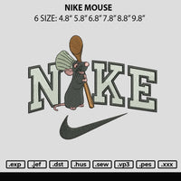 Nike Mouse Embroidery File 6 sizes