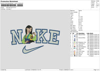 Nike Mulan Embroidery File 6 sizes