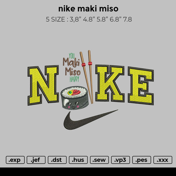 Nike maki miso broidery