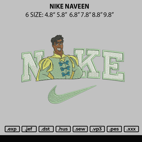 Nike Naveen Embroidery File 6 sizes