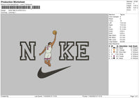 Nike Nba Player Embroidery File 6 sizes