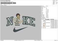 Nike Ts Embroidery File 6 sizes