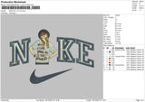 Nike Ts Embroidery File 6 sizes