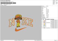 Nike Orange V2 Embroidery File 6 sizes