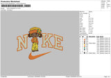 Nike Orange V2 Embroidery File 6 sizes