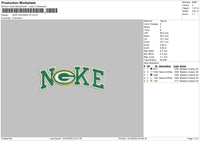 Nike Packers V2 Embroidery File 6 sizes