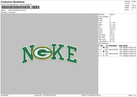 Nike Packers V2 Embroidery File 6 sizes