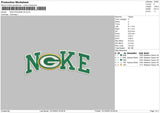 Nike Packers V2 Embroidery File 6 sizes