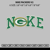 Nike Packers V2 Embroidery File 6 sizes