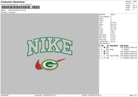 Nike Packers V3 Embroidery File 6 sizes