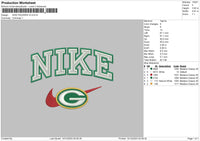 Nike Packers V3 Embroidery File 6 sizes