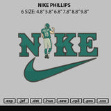 Nike Phillips Embroidery File 6 sizes