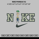 Nike Phineas V2 Embroidery File 6 sizes