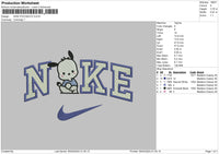 Nike Puppy Blue Embroidery File 6 sizes