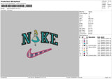 Nike Princess V2 Embroidery File 6 sizes