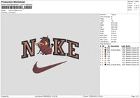 Nike Pumba Embroidery File 6 sizes