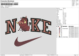 Nike Pumba Embroidery File 6 sizes