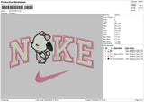 Nike Puppy Pink Embroidery File 6 sizes