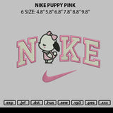 Nike Puppy Pink Embroidery File 6 sizes