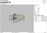 Nike Rabbit Swoosh Embroidery File 6 sizes