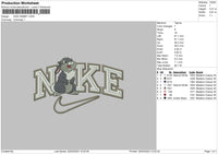 Nike Rabbit Swoosh Embroidery File 6 sizes