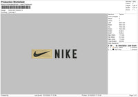 Nike Rectangle Embroidery File 6 sizes