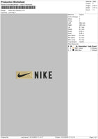 Nike Rectangle Embroidery File 6 sizes