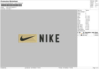 Nike Rectangle Embroidery File 6 sizes