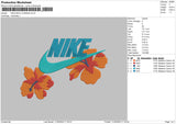 Nike Red Flowers