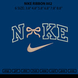 Nike Ribbon 002 Embroidery File 6 sizes