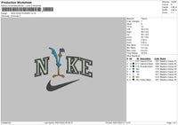 Nike Bird 02 Embroidery File 6 sizes