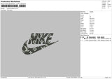 Nike Pattern 3024 Embroidery File 6 sizes