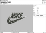 Nike Pattern 3024 Embroidery File 6 sizes