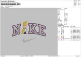 Nike Rapunzel Embroidery File 6 sizes