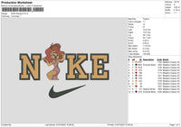 Nike Roxanne Emboidery File 6 sizes