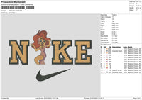 Nike Roxanne Emboidery File 6 sizes