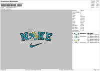 Nike Smurf Embroidery File 6 sizes