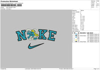 Nike Smurf Embroidery File 6 sizes