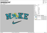 Nike Smurf Embroidery File 6 sizes