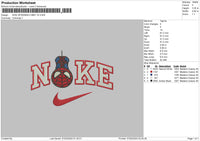 Nike Spider Chibi V2 Embroidery File 6 sizes