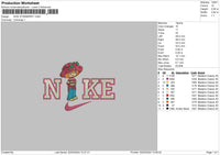 Nike Strawberry 0203 Embroidery File 6 sizes