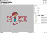 Nike Strawberry 0203 Embroidery File 6 sizes