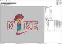 Nike Strawberry 0203 Embroidery File 6 sizes