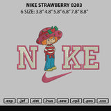 Nike Strawberry 0203 Embroidery File 6 sizes