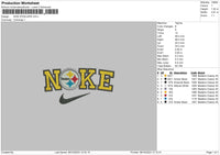 Nike Steelers Embroidery File 6 sizes